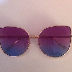Blue and purple sunglasses
